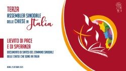Плакат восеньскай асаблеі 2025 года ў рамках сінадальнага працэсу Касцёла ў Італіі
