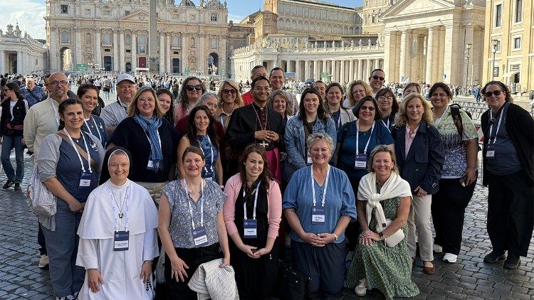 Delegation of educators from Catholic schools in the Diocese of Columbus.