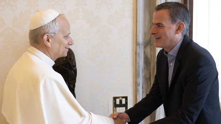 Rafael Luciani con Leone XIV