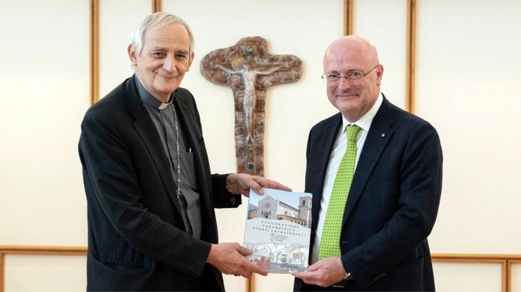 Падчас падпісання пагаднення