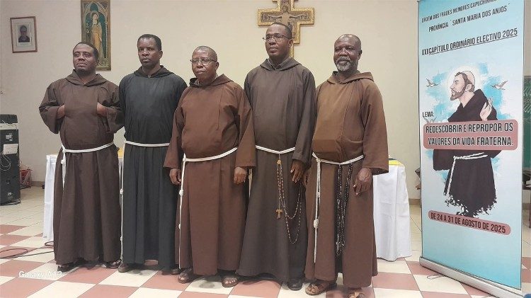 A nova equipa do Conselho provincial dos Frades Menores Capuchinhos em Angola