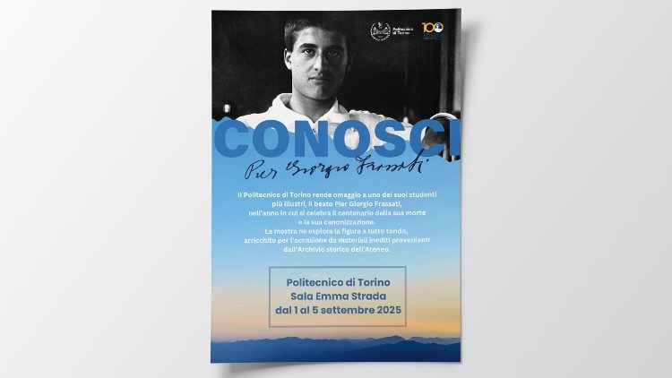 La locandina della mostra "Conosci Pier Giorgio"
