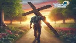 சிலுவை சுமந்து செல்லும் மனிதன்