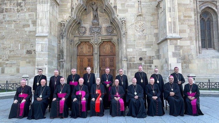 Participanții la cea de-a 76-a sesiune plenară a Conferinței Episcopilor Catolici din România (CER), cu desfășurare la Cluj-Napoca, între 4 și 6 septembrie