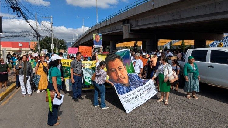 La marcha que pasó por las calles de Tegucigalpa