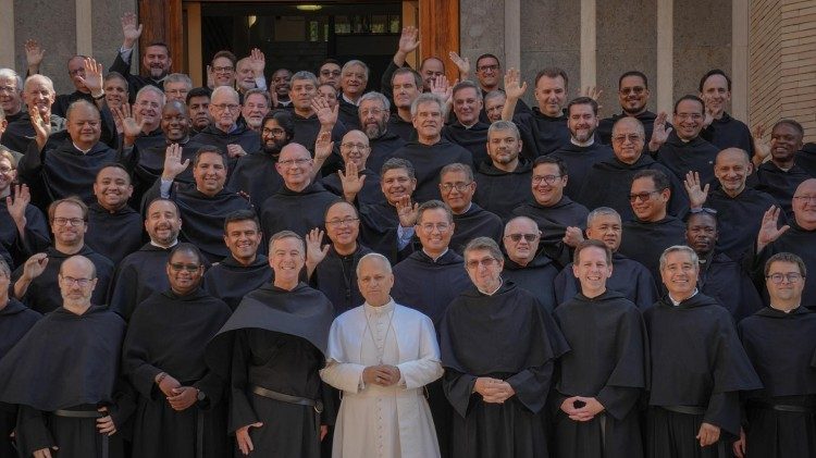 I frati agostiniani con il loro confratello Papa Leone XIV