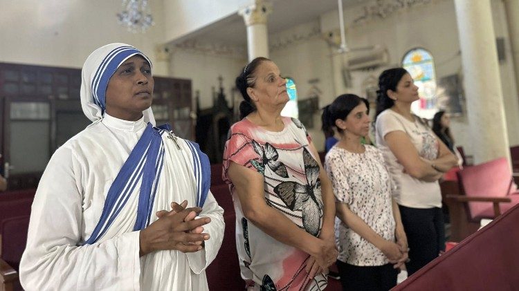 Mitglieder der Gemeinde in Gaza