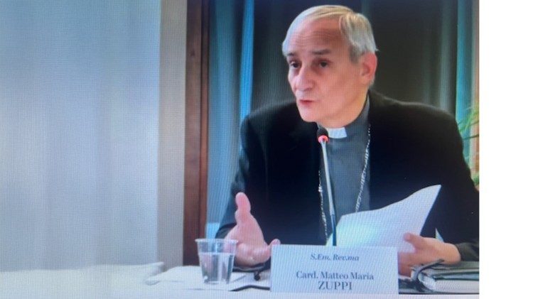 Il presidente della Conferenza Episcopale Italiana, il cardinale Matteo Zuppi. 