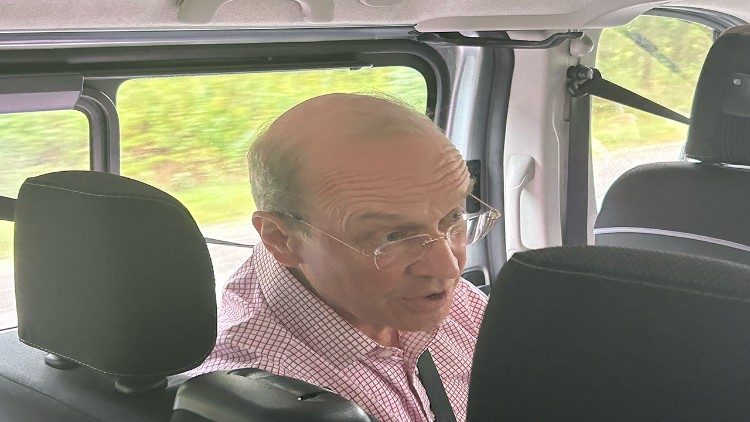 Le Grand Hospitalier de l'Ordre de Malte lors de sa visite en Ukraine.