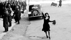 Roma città aperta: fotogramma tratto dalla celebre scena finale