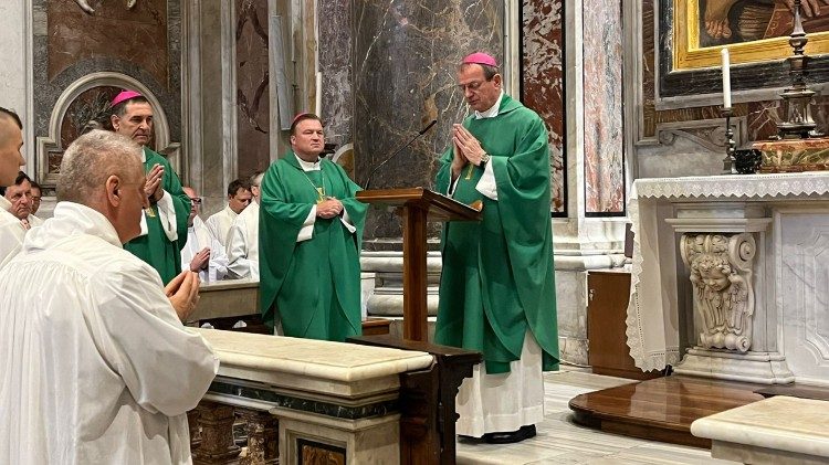 Metropolita gdański abp Tadeusz Wojda zachęcił, aby na wzór św. Jana Pawła II powierzać swoje życie Jezusowi (Ks. Marcin Gołębiewski)