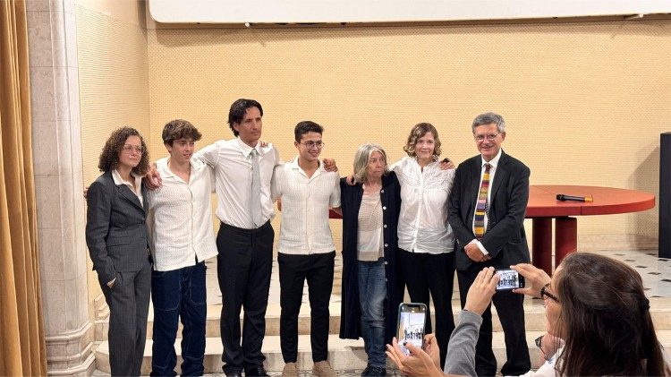 At the screening of "How Kids Roll" at the Vatican Film Library