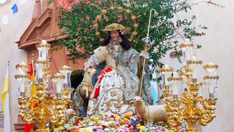 Imagen de la Divina Pastora de Santa Marina