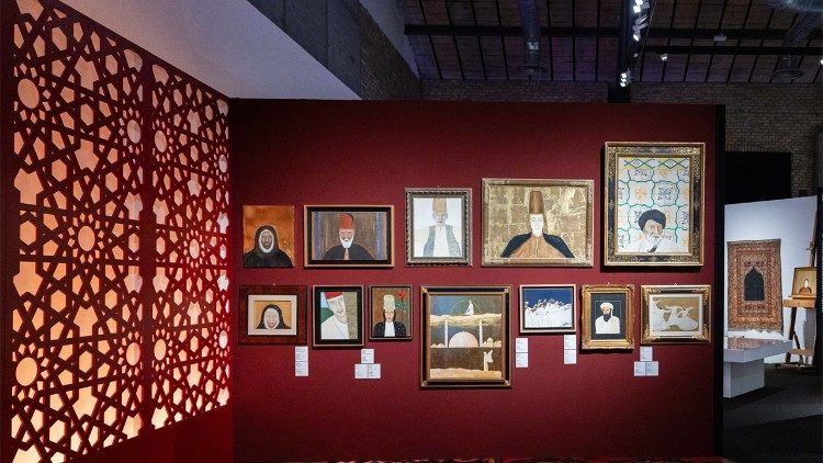 I dipinti realizzati da Franco Battiato, dalla mostra "Franco Battiato. Un'altra vita" al Maxxi di Roma (ufficio stampa Maxxi)