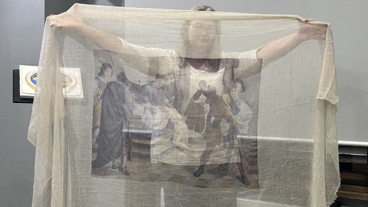 Uno dei premi in palio, il "manto di Francesco".