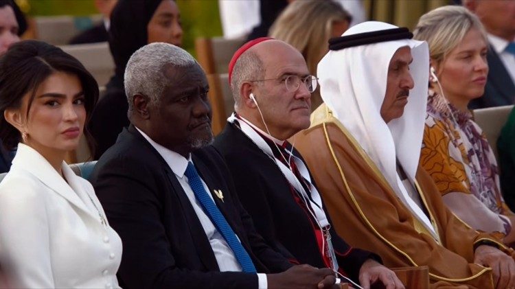 Au centre le cardinal Jos&eacute; Tolentino de Mendon&ccedil;a, pr&eacute;fet du Dicast&egrave;re pour la culture