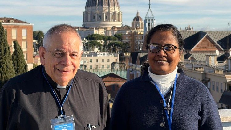 Msgr. Robert Vitillo and Sister Niluka Perrera