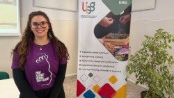 Gabriela Mendonça veio de Santa Catarina para participar dos eventos em Roma contra o Tráfico Humano