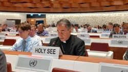 El arzobispo Ettore Balestrero, Observador permanente de la Santa Sede ante la ONU y otras organizaciones internacionales en Ginebra