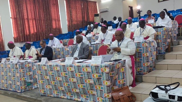 Des archevêques et évêques participants au 12e conseil des CERAO à Abidjan-Côte d'Ivoire