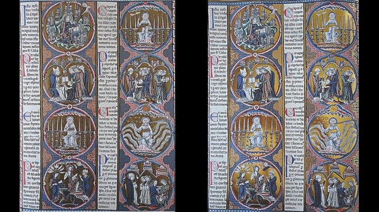 Una muestra de los dise&ntilde;os de la Biblia de san Luis