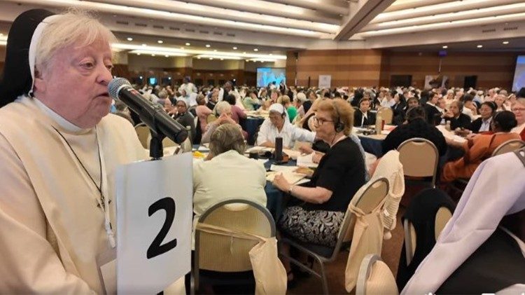 Sr. Marjolein bei einer UISG-Veranstaltung