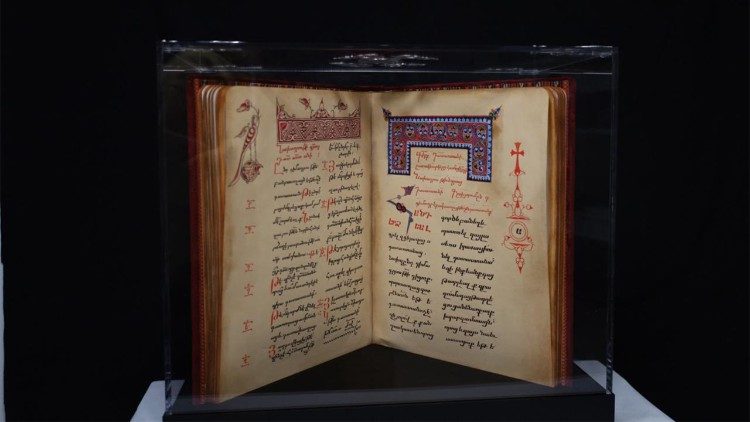 2026.02.07 Manoscritto "Libro del Giudizio" di Mkhitar Gosh custodito  nel convento di Bzommar