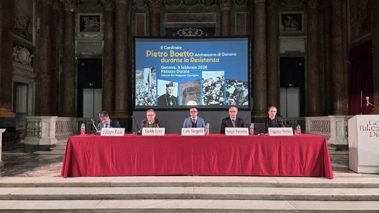 Un momento del convegno di Genova