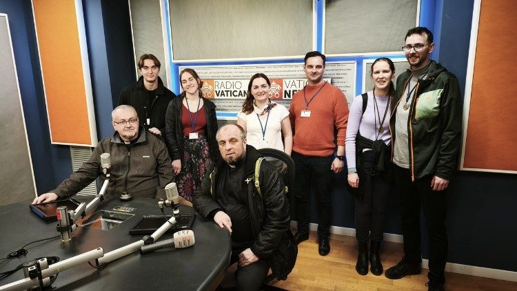 Wizyta w studiu Radia Watykańskiego