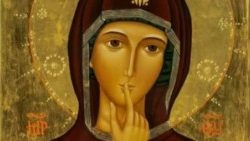 La Sacra Icona della Madonna del Silenzio (particolare), Avezzano (L'Aquila).