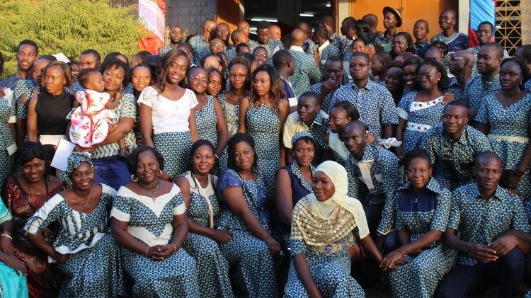 Lors de la remise des dipl&ocirc;mes.