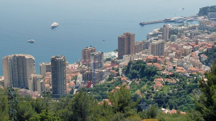 Una vista del Principado de Mónaco
