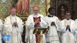 Michael Czerny bíboros a szentmisén a perui Chiclayóban a Betegek világnapján