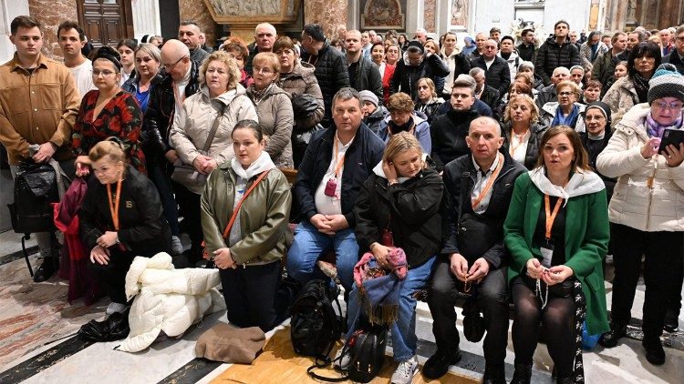 Polacy jak zawsze licznie uczestniczyli w czwartkowej Mszy św.