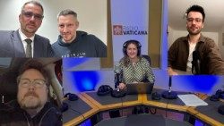 Experten aus Ö/D/Schweiz sprechen zum Welt-Radio-Tag 2026 über Radio und KI Teilnehmer: Stefan Kollinger und Marco Mursteiner, Gregor Schmalzried, Philip Meyer, gemeinsam mit Christine Seuss 