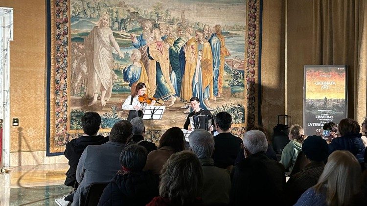 L'esecuzione degli studenti del Conservatorio "Santa Cecilia"