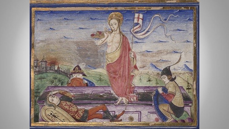 Salterio , Vat. lat. 3467 Napoli, sec. XV ex. (mm 268x163; ff. 185) - particolare &copy; Biblioteca Apostolica Vaticana)