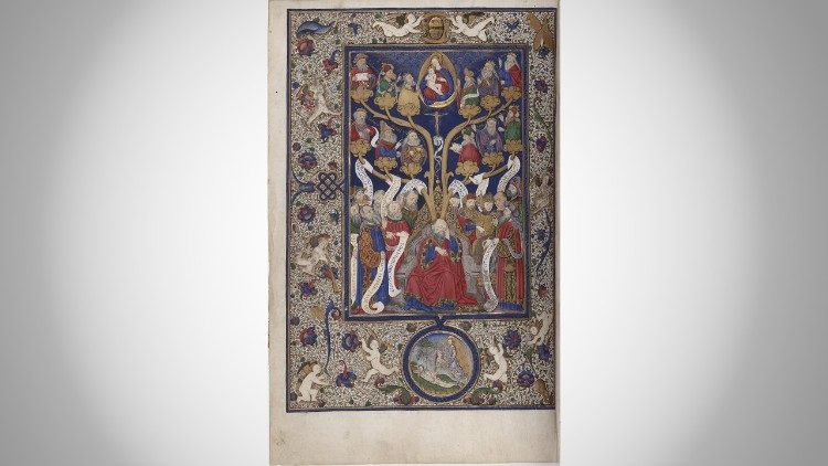 Psalter , Vat. lat. 3467 Neapel, 15. Jhr.  (mm 268x163; ff. 185)&copy; Apostolische Vatikanische Bibliothek