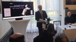 Luca Caruso von der vatikanischen Stiftung Joseph Ratzinger - Benedikt XVI. bei der Deutschen Botschaft beim Heiligen Stuhl