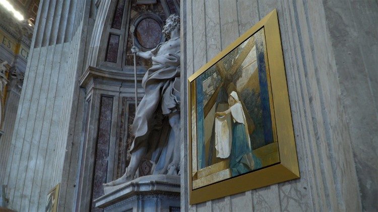 Una delle tavole della Via Crucis di D&uuml;rr a San Pietro