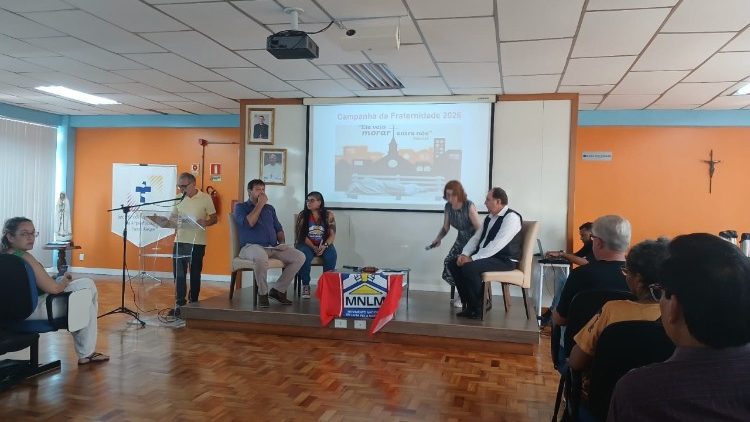 Momento do lan&ccedil;amento da Campanha da Fraternidade 