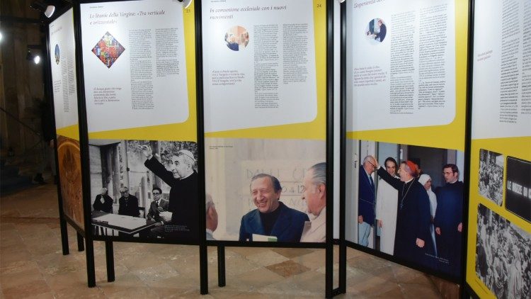 Alcuni pannelli dell'esposizione