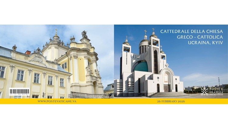 2026.02.24 Francobollo cattedrale greco-cattolica in Ucraina