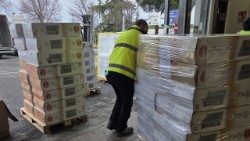 Адпраўка гуманітарнай дапамогі ва Украіну