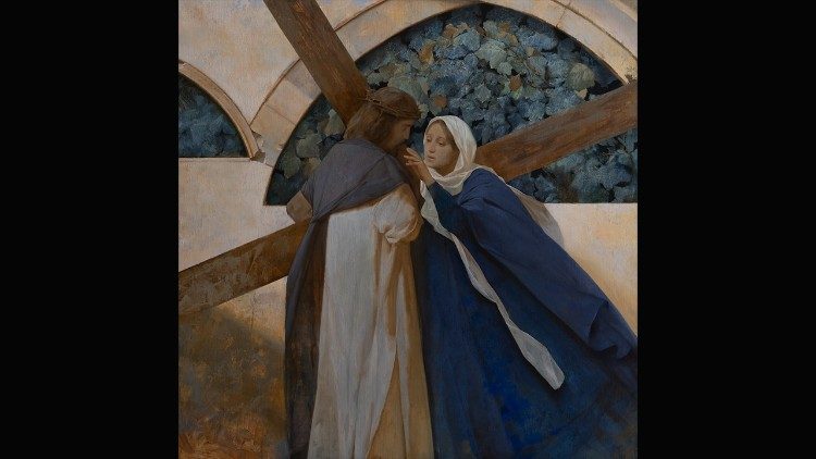 Stacja 4: Jezus spotyka swoją Matkę 