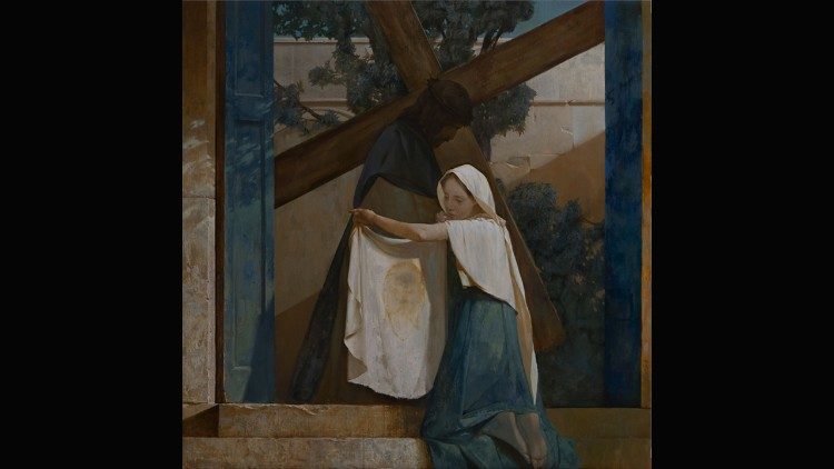 La stazione della Veronica dipinta da Manuel Andreas D&uuml;rr