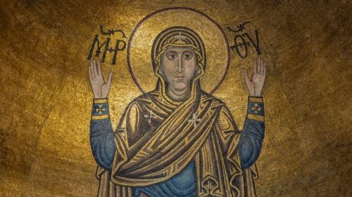 L’icona della “Oranta” a Kyiv, un mosaico che infonde speranza