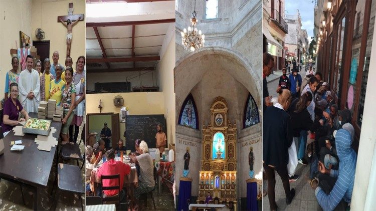 Diversos momentos de la pastoral social de La Habana