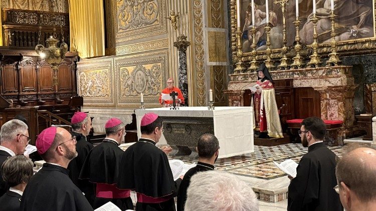 La celebrazione dei Vespri secondo la liturgia armena in Basilica Vaticana nella memoria liturgica di San Gregorio di Narek