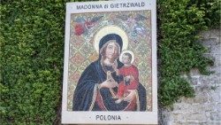  Мазаіка Багародзіцы з Гетшвалда ў Ватыканскіх садах